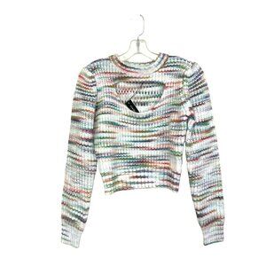 Central Park West Juliette Multicolor Cutout Sweater Sz Small NWT